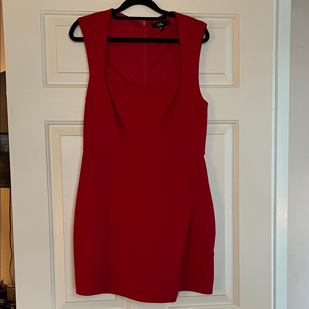 Lulu's Bold Red Mini Dress